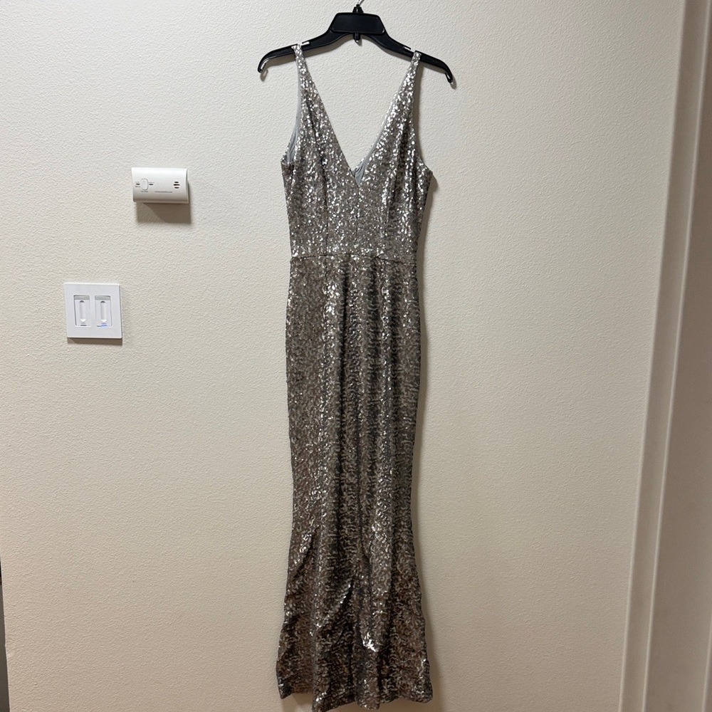 Dress the Population Harper Platinum Sequin Harper